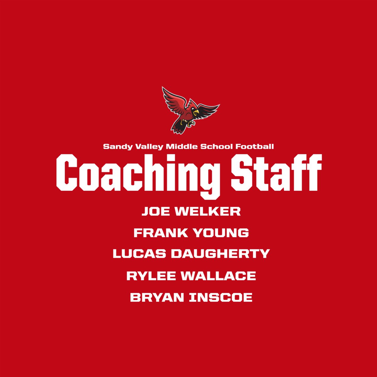 Our 2025 High School and Middle School coaching staffs 🦅✍️