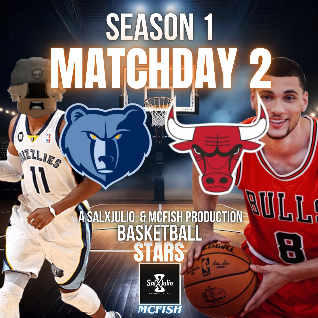 SXJ_Productions's tweet photo. WELL LOOK WHAT WE HAVE HERE FOR MATCHDAY 2 JULIOS GRIZZLIES COME BACK AFTER A HEAVY LOSS AND TAKE ON THE BULLS AND SALS KNICKS TRY TO BOUNCE BACK V THE TORONTO RAPORTS HEARD DRAKES GONNA BE THERE TO SUPPORT THE RAPTORS https://t.co/igispbzmxg