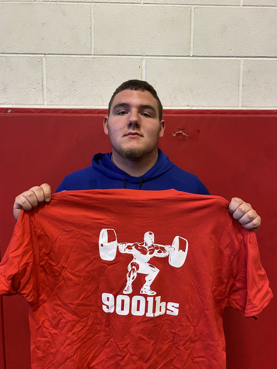 💥 Boom 💥 
Newest member of the 900 lbs Club: Kaden Blevins