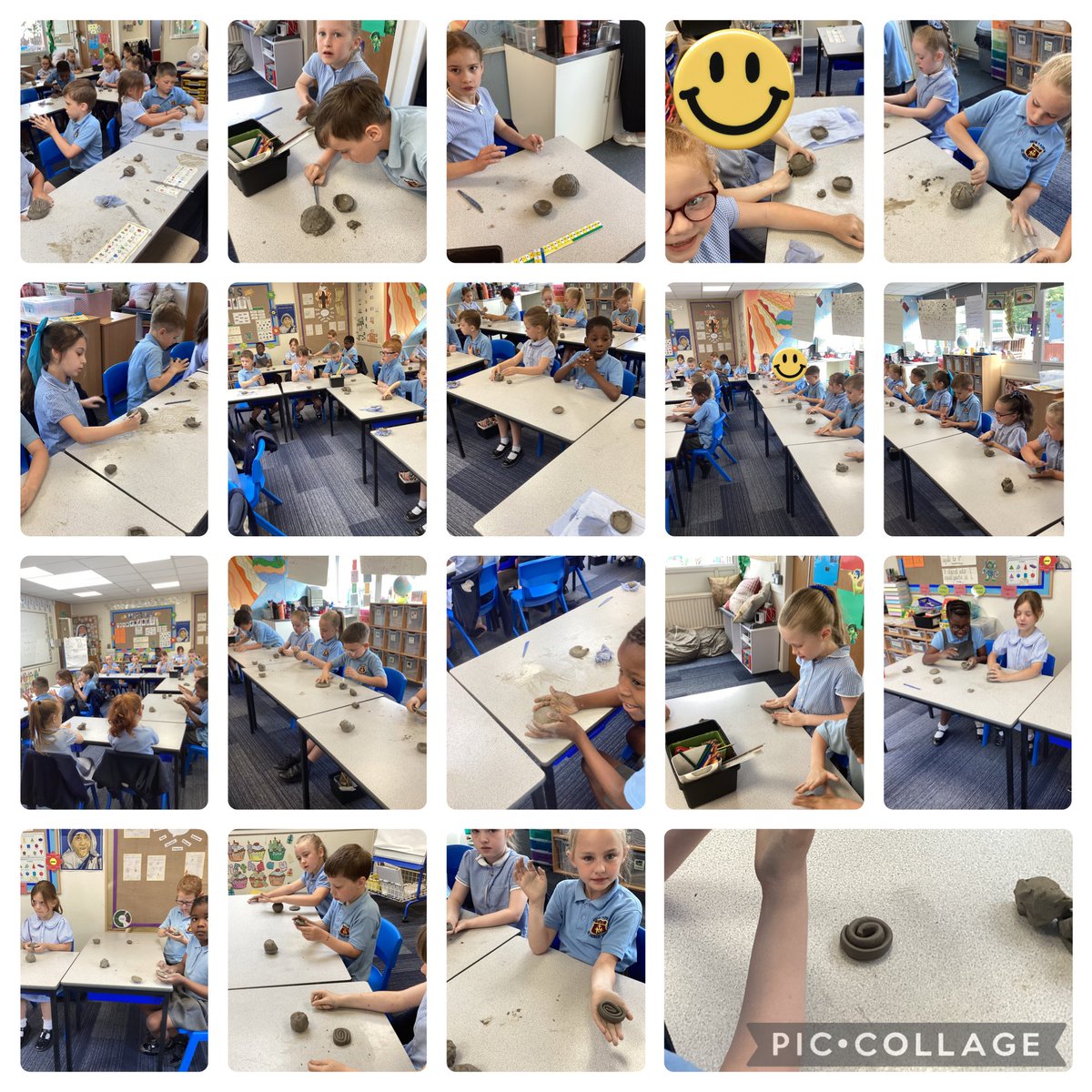 We had so much fun in today's art lesson - we learnt to roll, coil and pinch clay. We then created Stone Age houses using our clay. #ourladysart <a href="/OURLADYSASPULL/">Our Lady's Aspull</a>