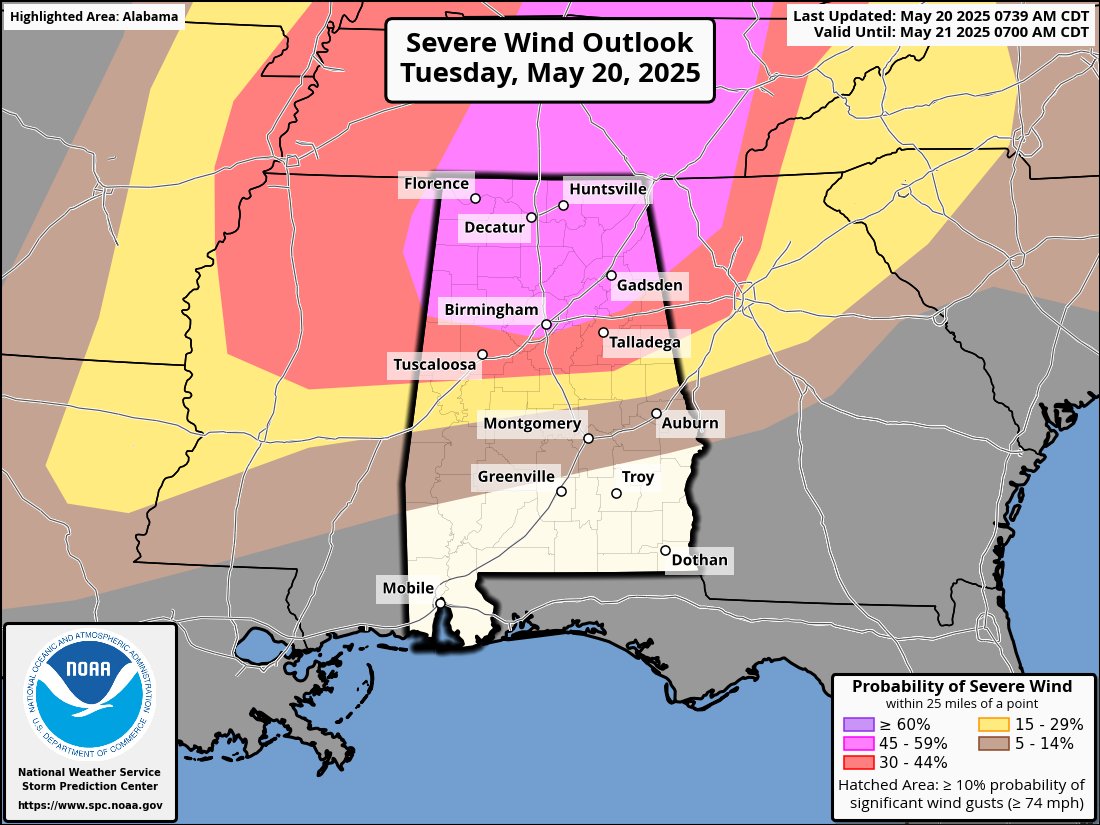 spann's tweet photo. Updated severe weather outlooks/timing windows for tonight. https://t.co/igxBeZhhUM