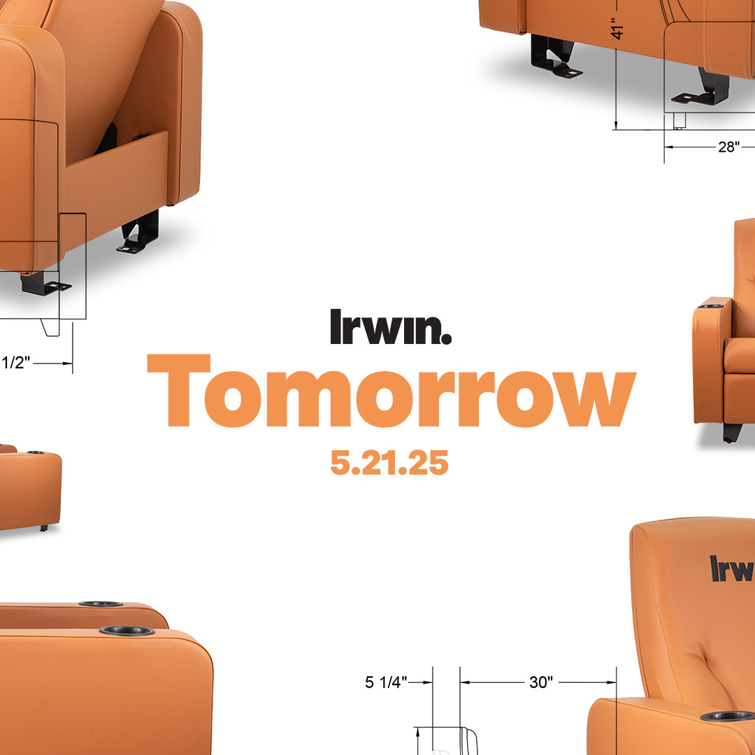 IrwinSeatingCo's tweet photo. 1 day.
That’s all that stands between you and the seat that’s about to make headlines (and headrests).
Tune in tomorrow as we reveal our boldest cinema move yet. https://t.co/dRsCCnPhiP