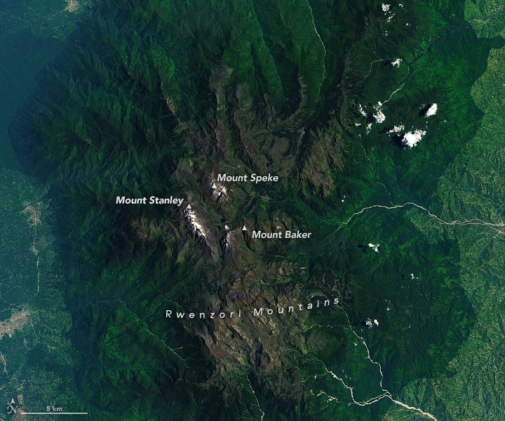 NASA_Landsat's tweet image. The Rwenzori Mountains in eastern Africa are renowned for their water resources and endemic biodiversity, but like elsewhere in the tropics, the glaciers are dwindling, impacting nearby communities and wildlife.
Read the full story: go.nasa.gov/44LNe06