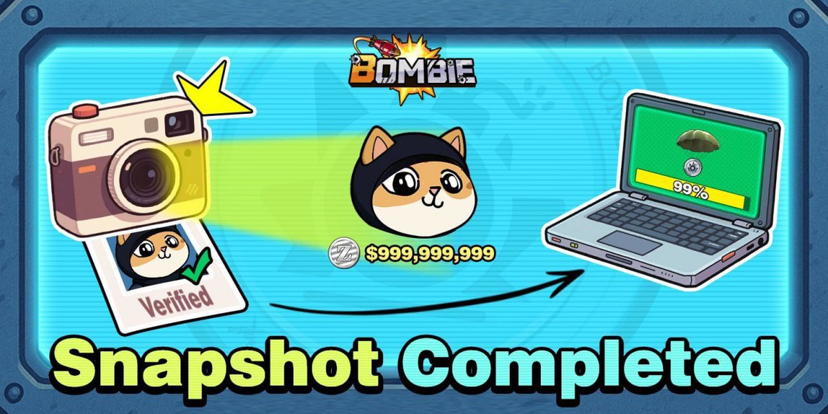 ‼️ Bombie Snapshot Complete!

🔥 You can no longer collect Bombie coins. You now have 48 hours to:
— Claim rewards from your mailbox
— Withdraw referral bonuses

⏳ After that, all unclaimed rewards will be burned.

💥 Bombie is preparing for listings on top exchanges. 70% of the