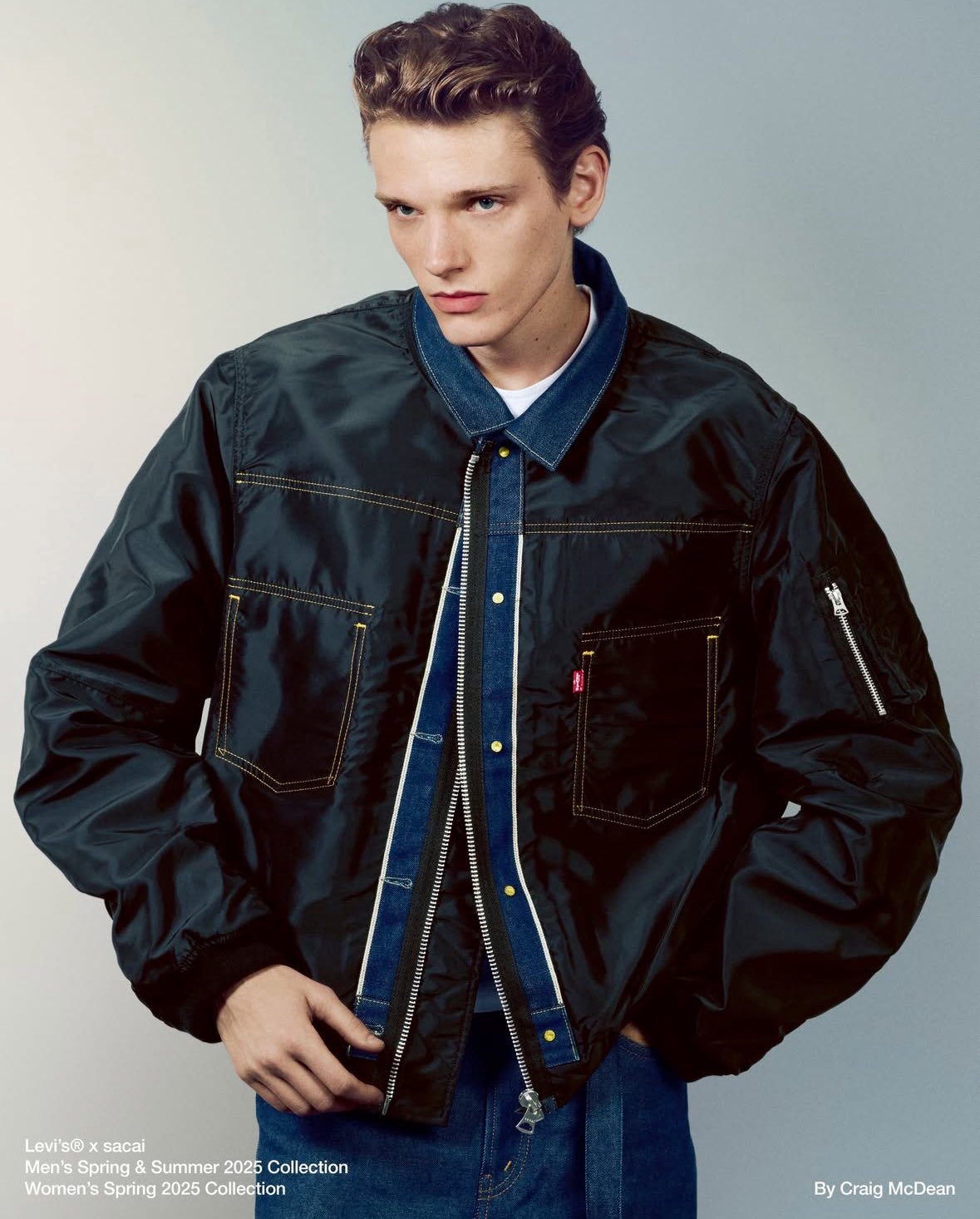 ジャケット sacai SS25 SUITING X KNIT JACKET (25 07639 151) JustFreshKicks on X: