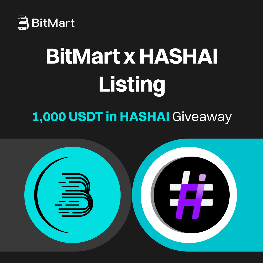 HASHAI X #BitMart 1,000 USDT in #HASHAI #Giveaway is HERE! 🎁 To Enter:  1️⃣Follow @BitMartExchange & @OfficialHashAI 2️⃣Comment with hashtag  #BitMart #HASHAI & tag 3 friends 3️⃣Fill: https://t.co/DQMoT0AbWP #Crypto  #Airdrop