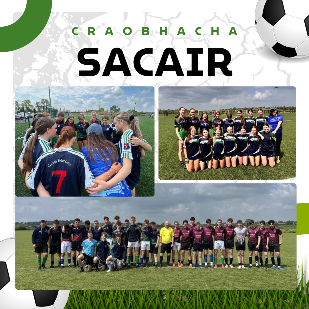 Bhí foirne buachaillí agus cailíní san iomaíocht inné - both boys' and girls' teams in action yesterday in finals. Cluichí iontacha ach níor rugamar an lá linn. Not our day, unfortunately. Maith iad na himreoirí uile.
Beidh lá eile ag an bPaorach! 
osrai.ie/cluichi-leathc…