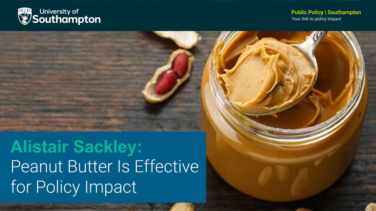 Public Policy|Southampton (PPS) (@publicpolicyuos) on Twitter photo 🥜 "Peanut butter is effective for policy impact" when you don’t spread it too thin.
Dr Alistair Sackley (<a href="/unisouthampton/">University of Southampton</a>) reflects in <a href="/timeshighered/">Times Higher Education</a> on how radical focus beats vague ambition in university strategy.
📖 buff.ly/eiGxGSE
#PolicyImpact #HigherEd 🥜 "Peanut butter is effective for policy impact" when you don’t spread it too thin.
Dr Alistair Sackley (<a href="/unisouthampton/">University of Southampton</a>) reflects in <a href="/timeshighered/">Times Higher Education</a> on how radical focus beats vague ambition in university strategy.
📖 buff.ly/eiGxGSE
#PolicyImpact #HigherEd