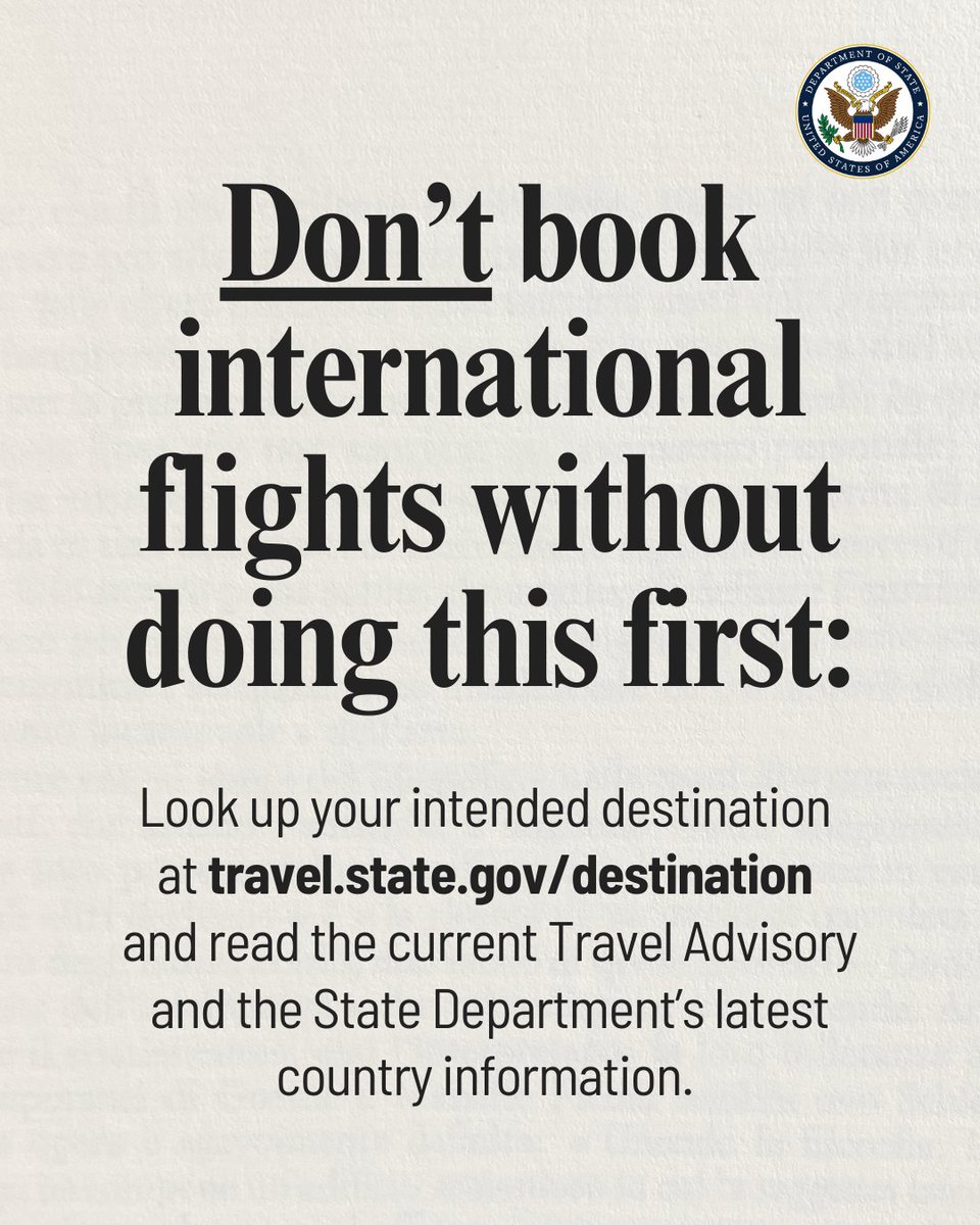 You can avoid many travel mishaps by doing some quick homework before booking. Our colleagues at U.S. embassies around the world provide travelers with the latest country information so that you can make informed decisions when choosing your destination. Take a look at