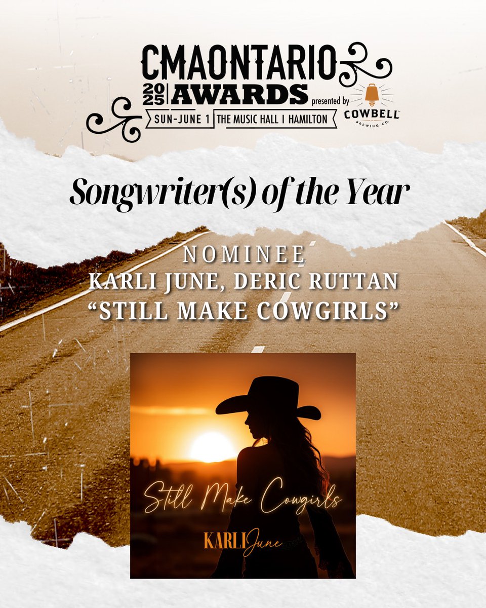 Strut Entertainment (@strutent) on Twitter photo We LOVE to see it! 🎉 Huge congratulations to <a href="/TheRyanLangdon/">Ryan Langdon</a> and <a href="/karlijunemusic/">Karli June</a> for scoring 2025 @CMAOntario Awards nominations! 👏
Celebrate Ontario’s biggest night in country music with us on June 1st. Grab your tickets now: CMAOntario2025.eventbrite.ca We LOVE to see it! 🎉 Huge congratulations to <a href="/TheRyanLangdon/">Ryan Langdon</a> and <a href="/karlijunemusic/">Karli June</a> for scoring 2025 @CMAOntario Awards nominations! 👏
Celebrate Ontario’s biggest night in country music with us on June 1st. Grab your tickets now: CMAOntario2025.eventbrite.ca