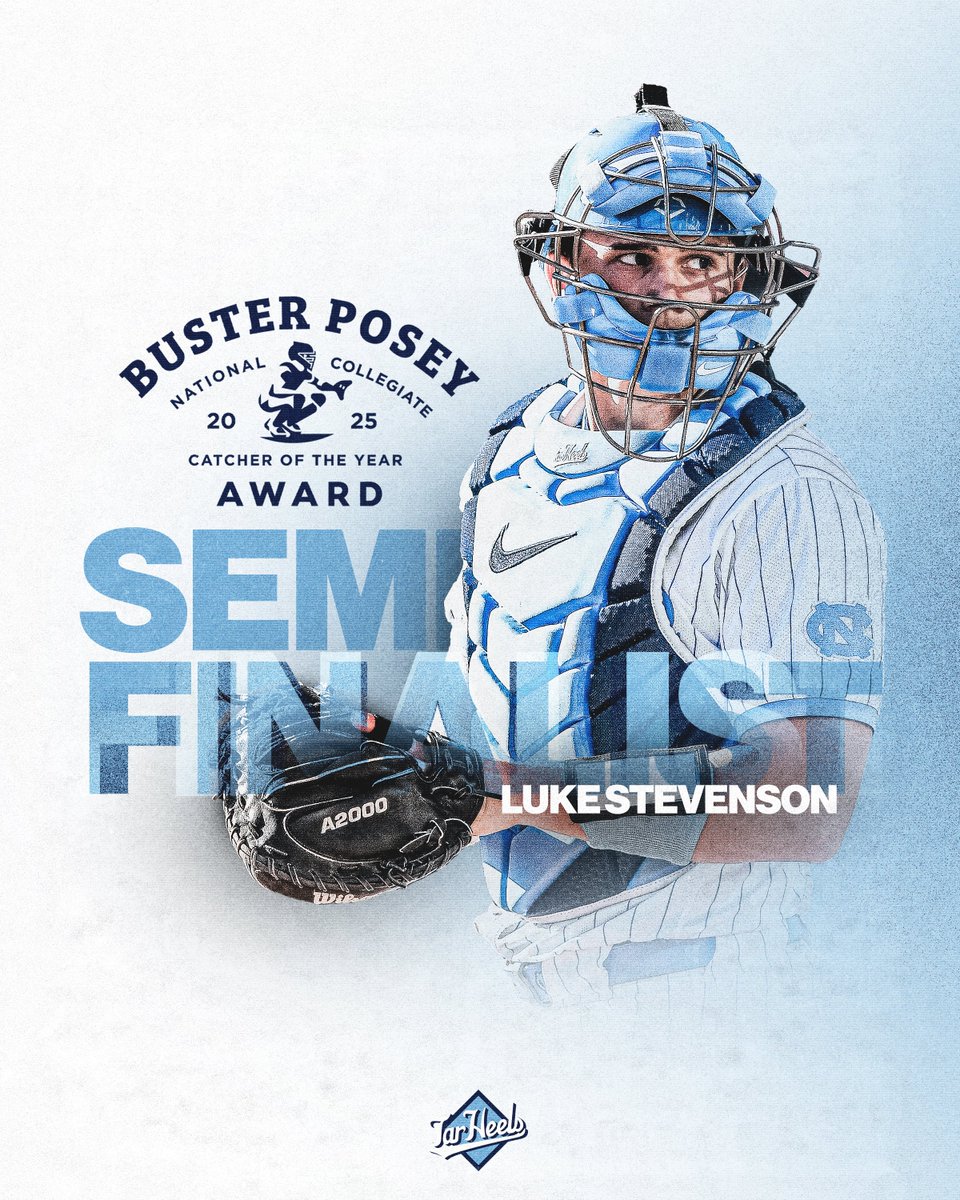 Carolina Baseball (@diamondheels) on Twitter photo Our ๐๐ช๐๐ behind the dish ๐ฅ
<a href="/StevensonLuke44/">Luke Stevenson</a> has been named a Buster Posey Award Semifinalist!
#GoHeels Our ๐๐ช๐๐ behind the dish ๐ฅ
<a href="/StevensonLuke44/">Luke Stevenson</a> has been named a Buster Posey Award Semifinalist!
#GoHeels
