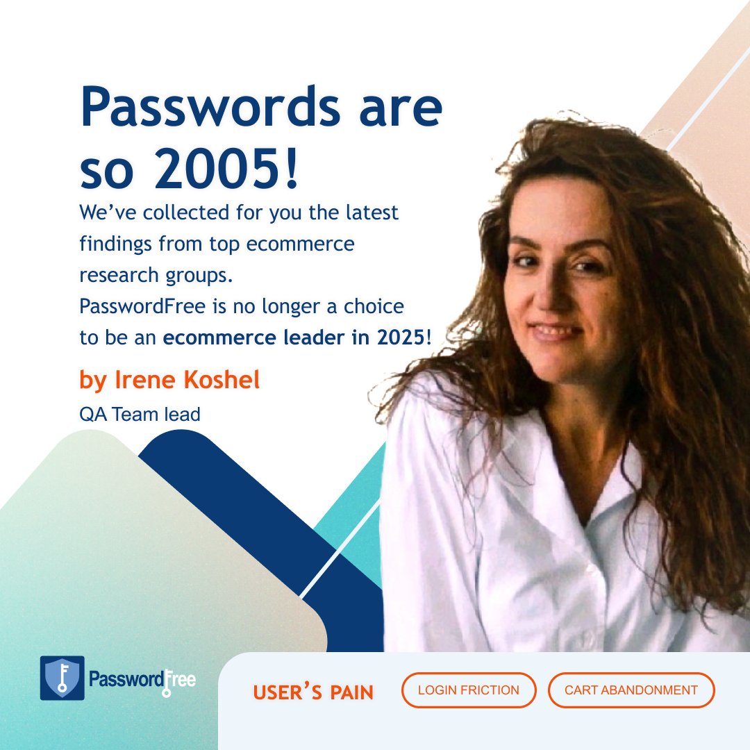 Identit13's tweet photo. “Passwords Are So 2005”
Forgetful customers? Obsolete login methods? We feel your users' pain.

Your users don’t want to reset their password again. Or dig through their email for a magic link.

They want in. Fast.

Check out PasswordFree for Shopify ⬇️ 
https://t.co/HMwWjNDJAY https://t.co/Bp26nAQXjN