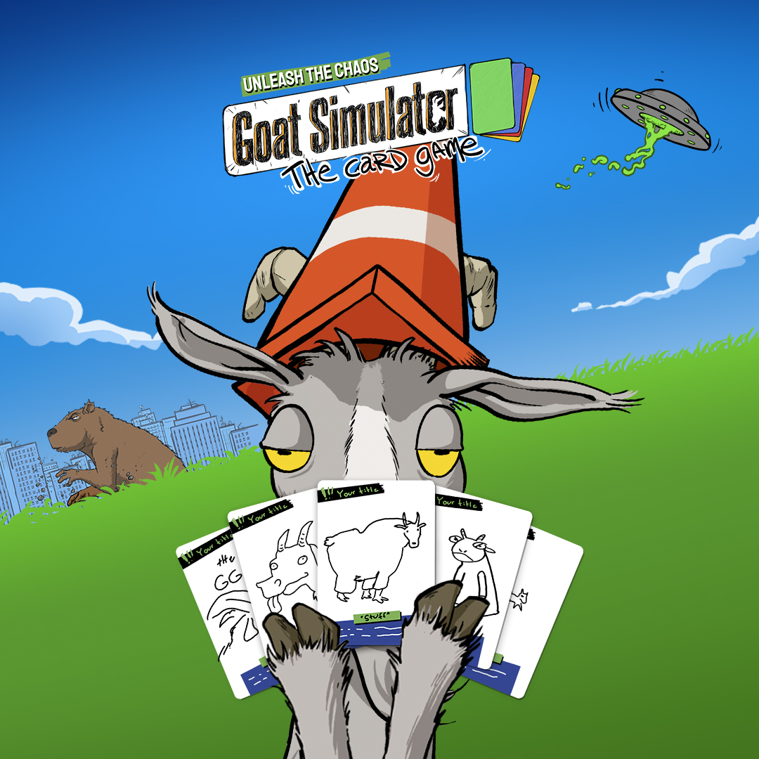 Not much time left to get all the exclusive content in Goat Simulator: The Card Game. This includes chaotic community-made cards that will ensure broken friendships. The Kickstarter campaign ends tomorrow.

Pledge before the exclusives are gone forever: moodpub.co/goat