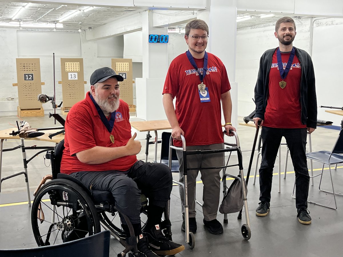 sluhjrbills's tweet photo. We were honored to host the Disabled Athlete Sports Association (DASA) national qualifying competition in the SLUH Rifle Range this weekend. Jr. Bills were on hand to assist the athletes around campus, help change their targets and load their rifles. Special thanks to Coach Matt Winkeler for organizing the event. #AMDG #SLUHAthletics