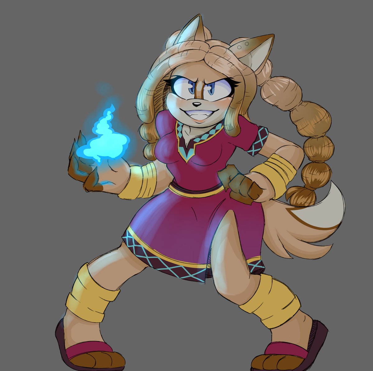 Cool Hazel 2 Gaia energy in the palm of her hand