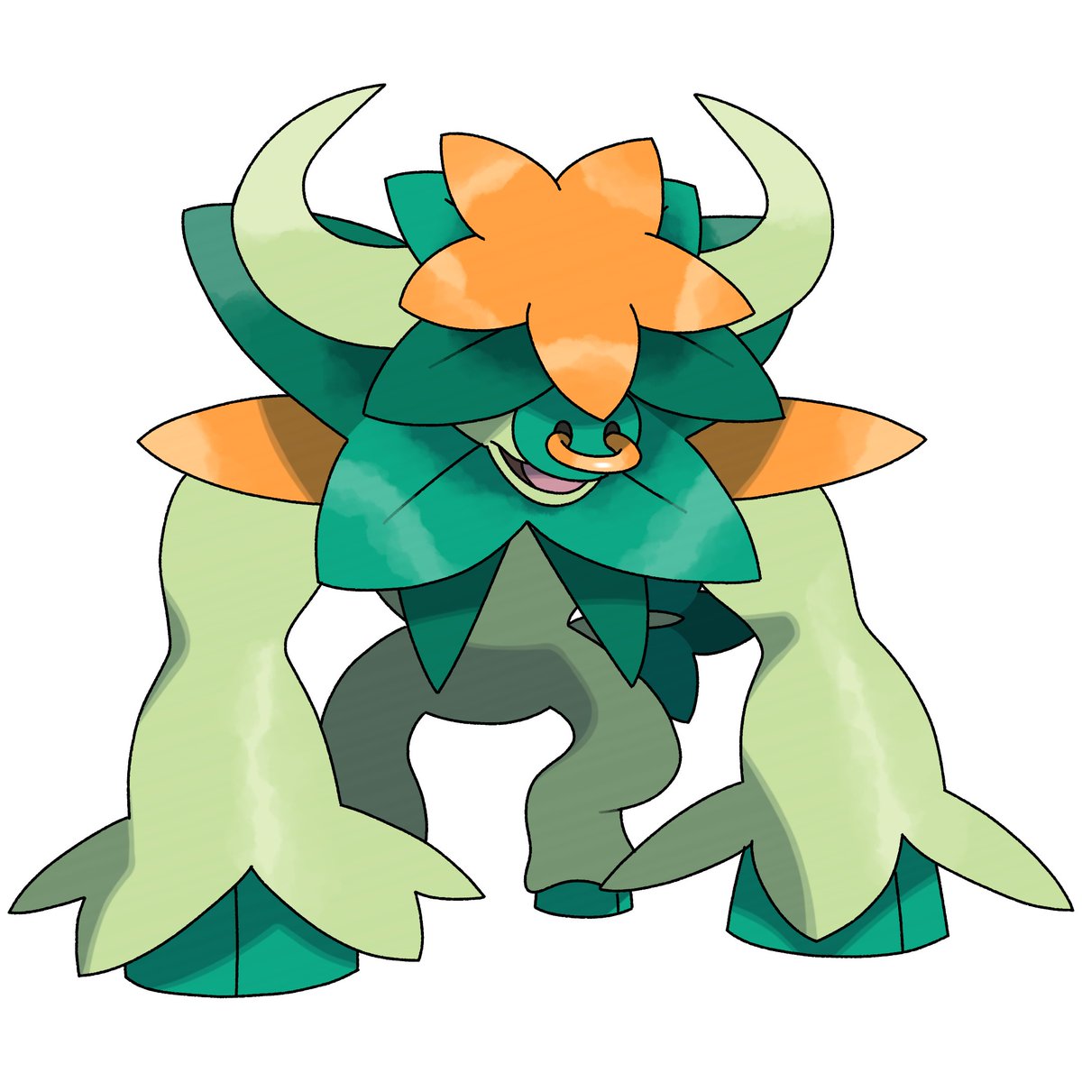 CardnlH's tweet image. Meet the final evolution of Calflora, Minoflora! #Pokemon #PokemonWindsWaves