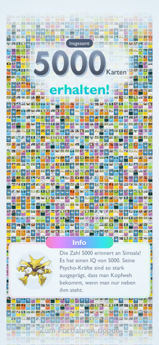 5.000 Cards!
MY GODPACK WHERE??? 🤷‍♂️

#Pokemon #PokemonTCGPocket