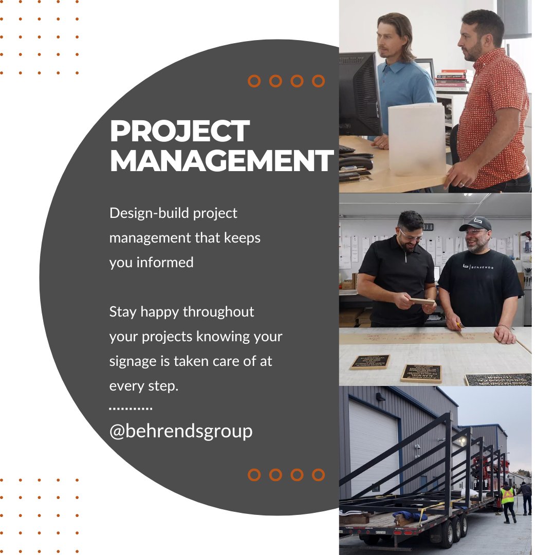 Make your mark with a partner that prioritizes your vision.

#behrends #behrendsgroup #projectmanagement #sign #signage #signs #yourvision #ourexpertise