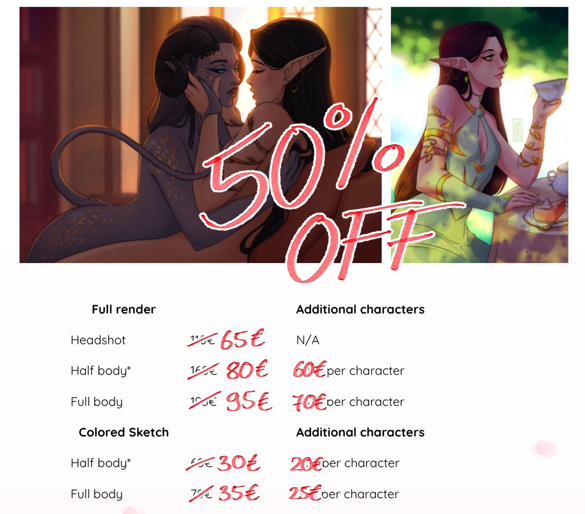 Doing discounts because I’m having unexpected struggles. Retweet would be greatly appreciated