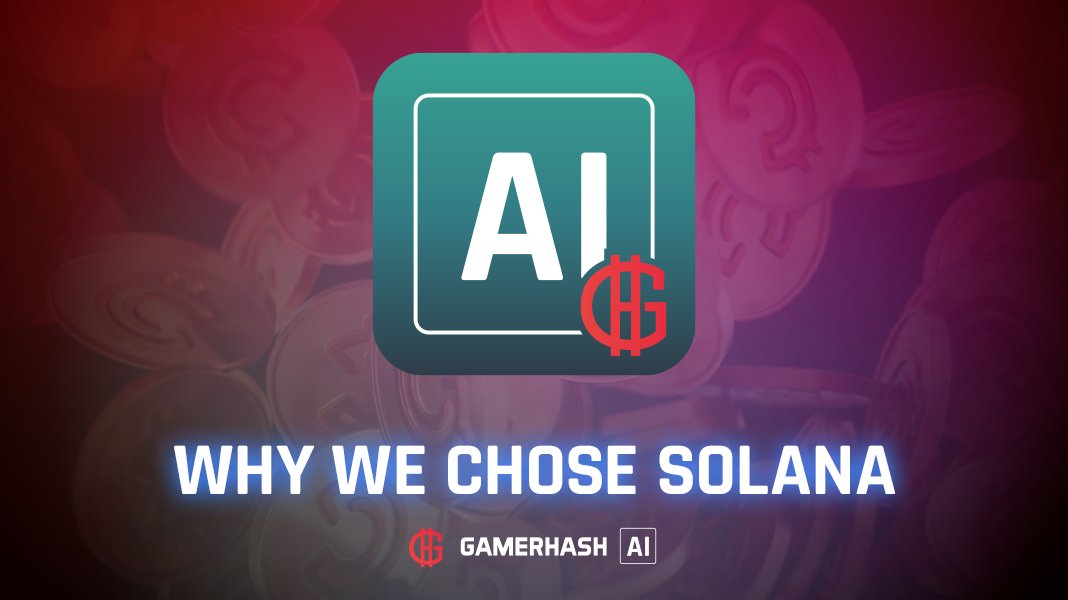 GamerHashCom's tweet image. Last week we've officially announced our expansion to @Solana. Now let’s talk more about the reasons behind this strategic move. 

By joining the Solana ecosystem, we're unlocking new opportunities for our community to access our AI tools and earn through our DePIN ⚡️

Let’s dive