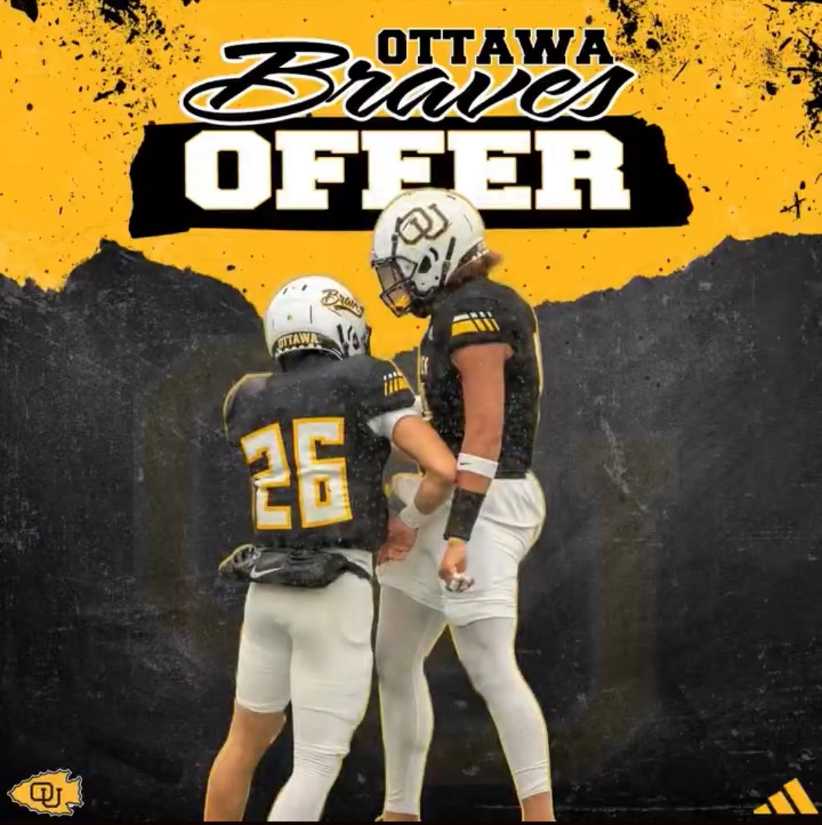 Gavin Athey (@gavinathey) on Twitter photo Very blessed to receive an offer from Ottawa! Thank you <a href="/CoachSCDub/">Spencer Wheeler</a> for this amazing opportunity! Go Braves!
<a href="/ajgronwald8/">Coach Gronwald</a> <a href="/QBCoach_Buckley/">John Buckley 🏴☠️</a> Very blessed to receive an offer from Ottawa! Thank you <a href="/CoachSCDub/">Spencer Wheeler</a> for this amazing opportunity! Go Braves!
<a href="/ajgronwald8/">Coach Gronwald</a> <a href="/QBCoach_Buckley/">John Buckley 🏴☠️</a>