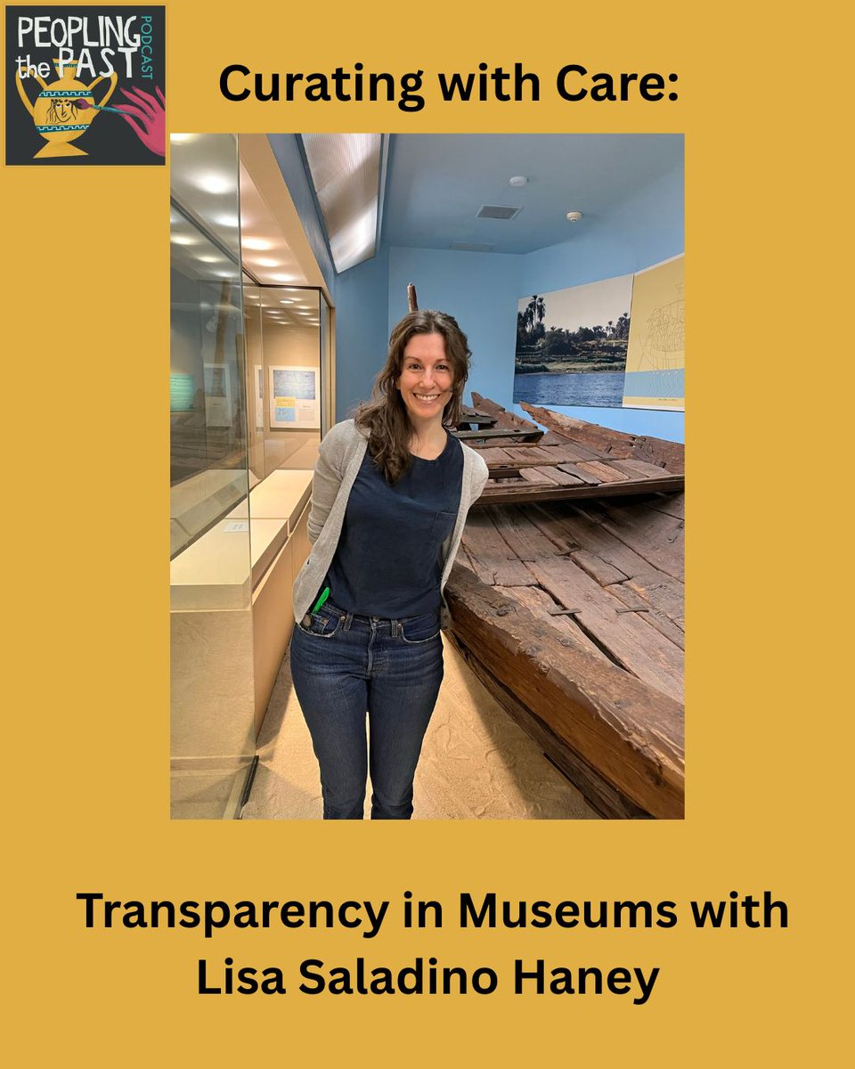 In this week’s #PeoplingPodcast episode we are joined by Dr. Lisa Saladino Haney to discuss museum pedagogy, community engagement in exhibit development, and the display of Egyptian cultural heritage:  peoplingthepast.com/2025/05/20/sea…