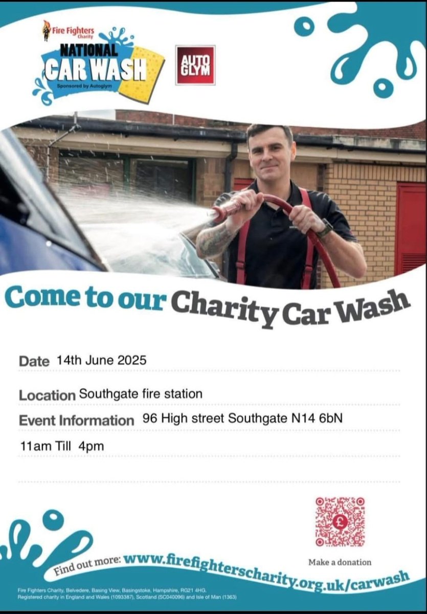 LFB Enfield (@lfbenfield) on Twitter photo ***WANTED***πππ
Dirty cars required for <a href="/LFBEnfield/">LFB Enfield</a> Southgate Fire Station car wash on 14th June from 11 am - 4pm in aid of <a href="/firefighters999/">Fire Fighters Charity</a> , come along have your car cleaned and meet your local crews!!!π¨βππ¨βππ©βπ
#southgate <a href="/LondonFire/">London Fire Brigade</a>
Please share πππ ***WANTED***πππ
Dirty cars required for <a href="/LFBEnfield/">LFB Enfield</a> Southgate Fire Station car wash on 14th June from 11 am - 4pm in aid of <a href="/firefighters999/">Fire Fighters Charity</a> , come along have your car cleaned and meet your local crews!!!π¨βππ¨βππ©βπ
#southgate <a href="/LondonFire/">London Fire Brigade</a>
Please share πππ