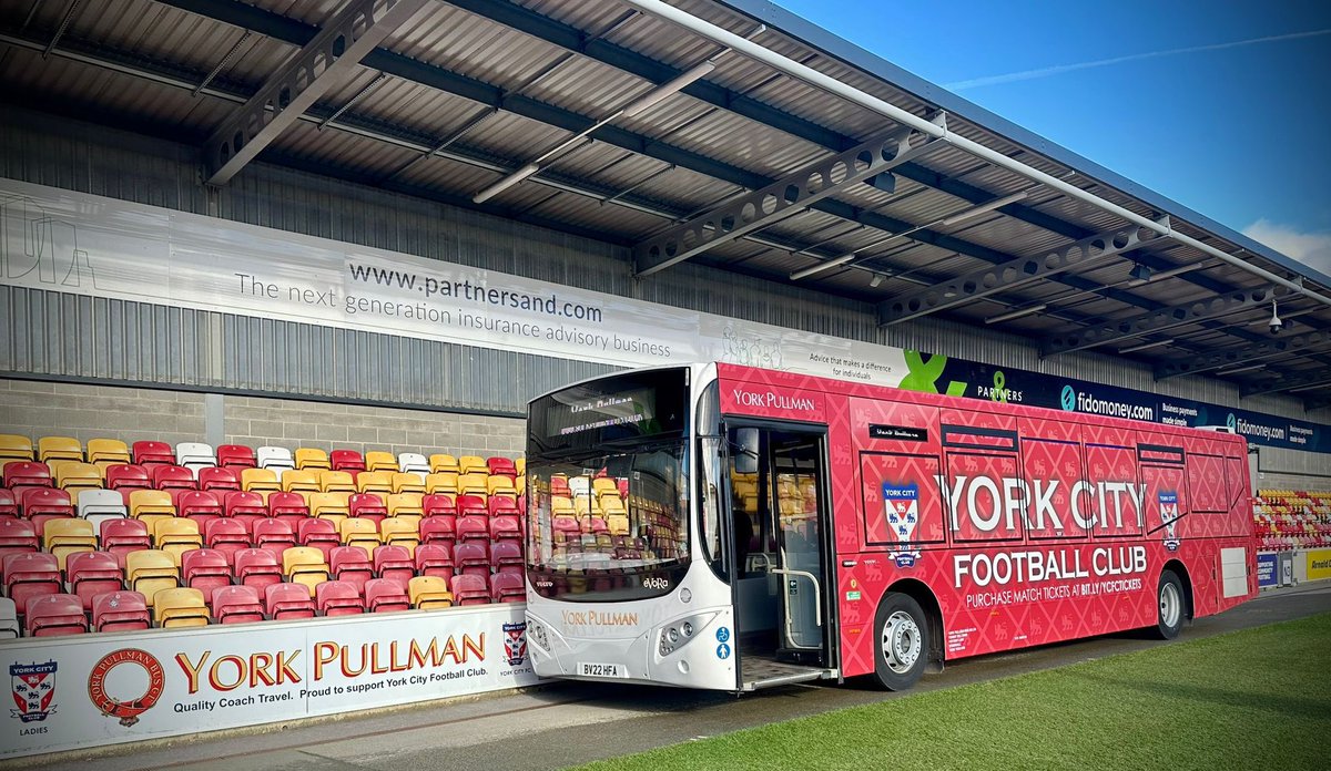 ⚽ Take our final matchday shuttle bus of the season to The LNER Community Stadium for tonight’s huge York City FC playoff match.

The Y22 shuttle leaves Stonebow at 5:45pm and returns immediately after the match.

Fares: Adult £3.50 rtn / Child £2 rtn
Cash &amp; Contactless payments