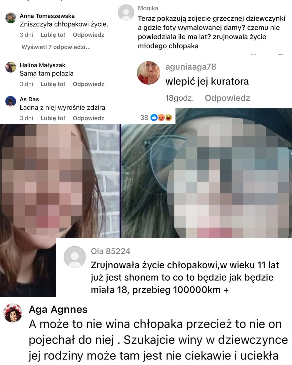 Victim shaming w Polsce przeraża. Dotyka on nawet dzieci. Społeczeństwo masowo broni pedofila. 

11 latka  znaleziona w mieszkaniu 24 latka. Doszło do innych czynności seksualnych.

Ale oczywiście -  ,,gówniara sama tam pojechała, zmanipulowała go i zniszczyła chłopakowi życie”.