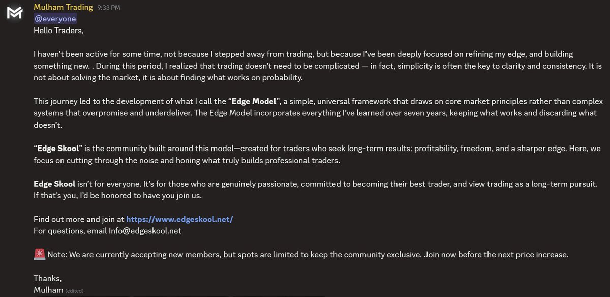 Mulham Trading tweet media