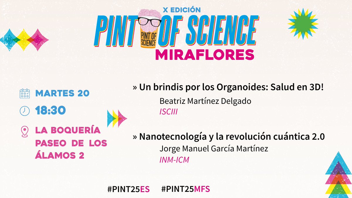 jlgabriel12's tweet photo. Tremendo llenazo el primer día de #Pint25MFS, ahora a por el segundo en #LaBoqueria, de nuevo a partir de las 18:30 🕕
(pero puedes unirte si llegas más tarde, no seas tímido!)
Vamos, que las dos charlas de hoy tienen pintaza!! 💪🏻🤓
@pintofscienceES 
@AytoMiraflores 
#Pint25ES https://t.co/U5mRJFGnDT
