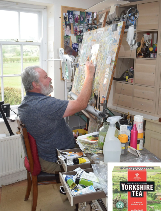 The Yorkshire Dalesman magazine (@the_dalesman) on Twitter photo Chances are you have one of artist Andrew Hutchinson's paintings in your home... the idyllic view of the Yorkshire Dales, on the box that holds one of Yorkshire's treasures.
Follow the link in our bio to order your issue where we speak to the artist of the <a href="/YorkshireTea/">Yorkshire Tea</a> box! Chances are you have one of artist Andrew Hutchinson's paintings in your home... the idyllic view of the Yorkshire Dales, on the box that holds one of Yorkshire's treasures.
Follow the link in our bio to order your issue where we speak to the artist of the <a href="/YorkshireTea/">Yorkshire Tea</a> box!