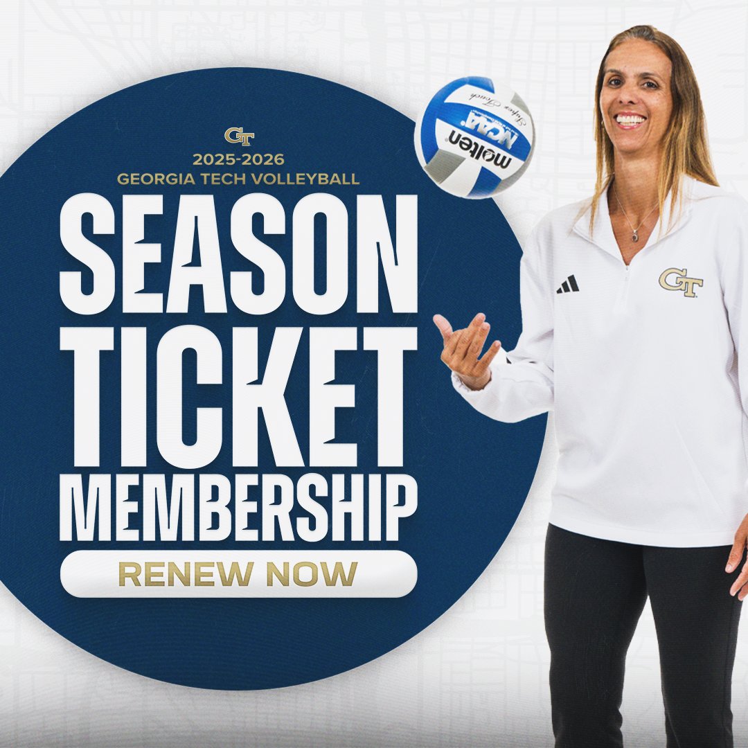 𝘿𝙤𝙣'𝙩 𝙇𝙤𝙨𝙚 𝙔𝙤𝙪𝙧 𝙎𝙚𝙖𝙩!

Renew your season tickets now for the upcoming 2025 Georgia Tech volleyball season or join the waitlist to catch the all action in O'Keefe Gymnasium this season! 

🔗 | buzz.gt/VBRenewal25

#StingEm × #PointTech 🐝