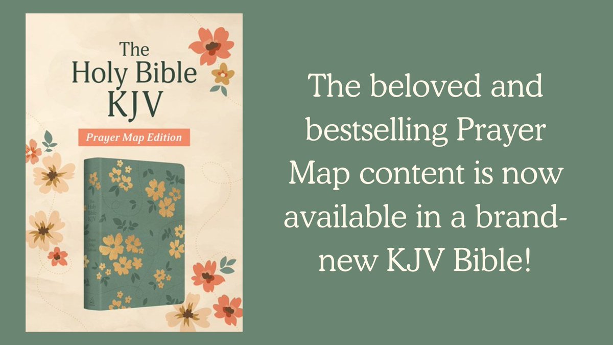 The powerful content of the Prayer Maps has been combined with the beloved KJV Bible! 

Prayer Maps are printed on heavy paper, so you can easily write down your prayer goals, requests, and answers. This Bible makes a powerful keepsake of your own prayer journey!