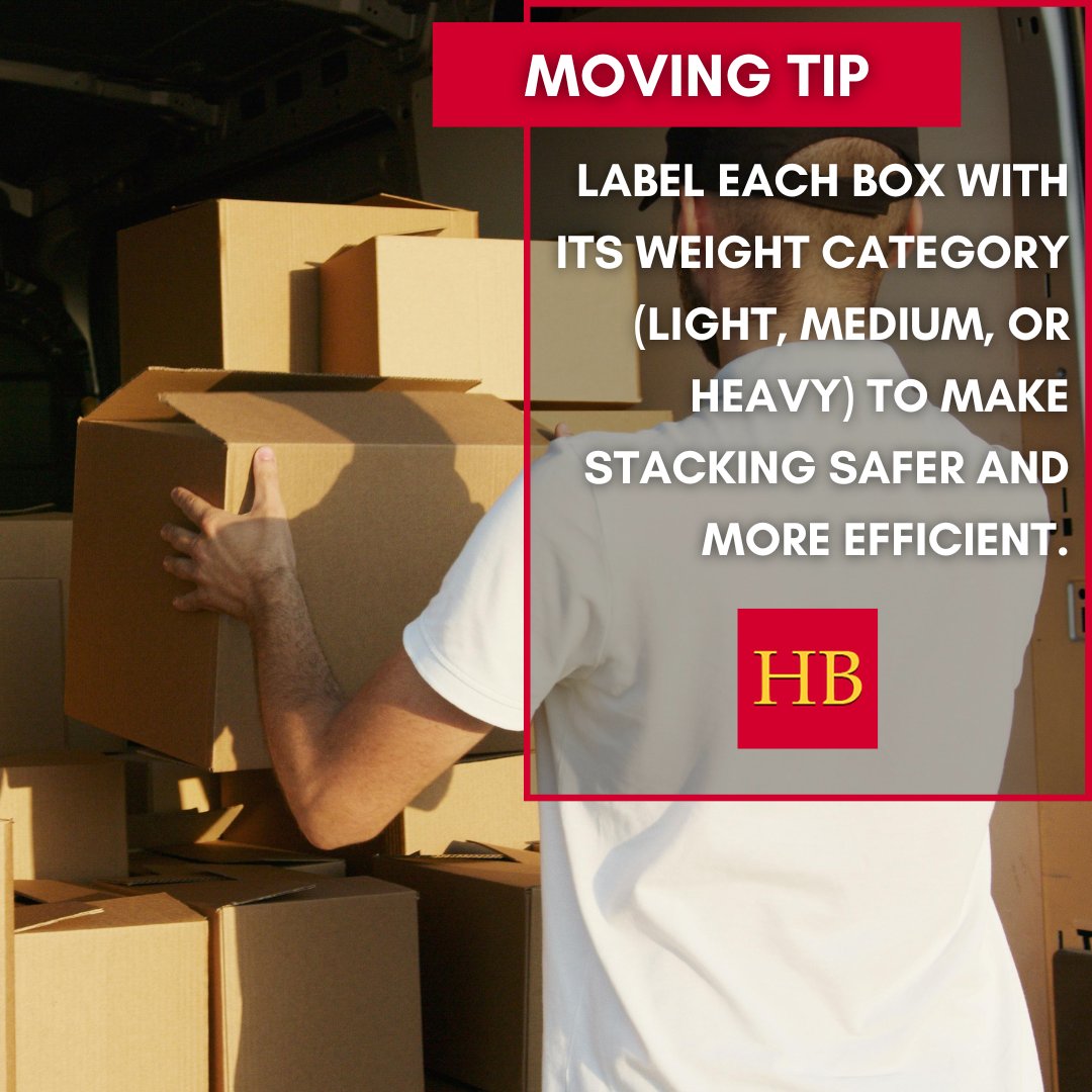 HansenBros's tweet photo. Light, medium, or heavy? Labeling box weight helps protect your items and makes loading easier. #tip #moving #seattle #realestate https://t.co/t3GBIJwxjy