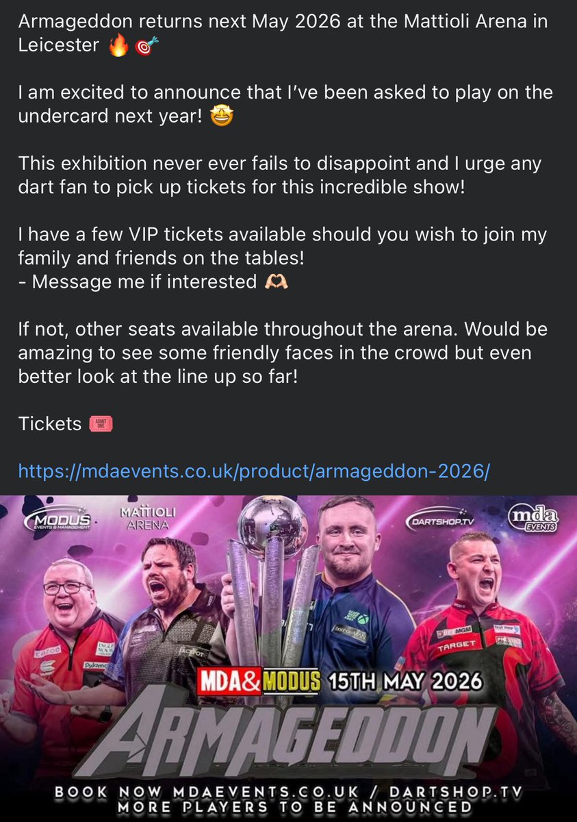sjbro180's tweet image. 👇🏼👇🏼👇🏼👇🏼👇🏼

mdaevents.co.uk/product/armage…