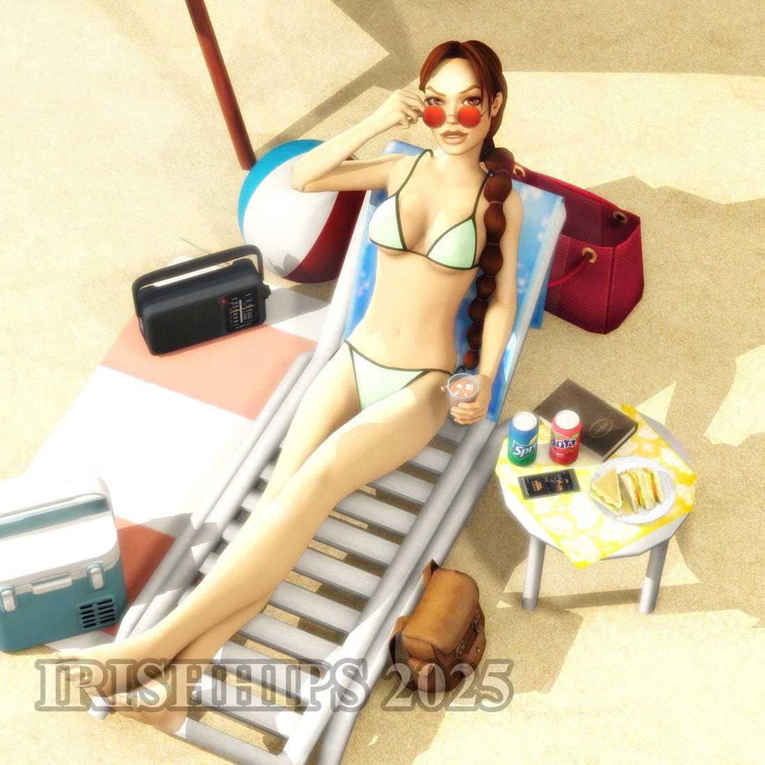 Lara enjoying the good weather 

Render done by me

Idea by <a href="/AValentinexx/">AValentinexx</a> 

Lara by <a href="/KonradMajewsk11/">Konrad</a> 

<a href="/tombraider/">Tomb Raider</a>