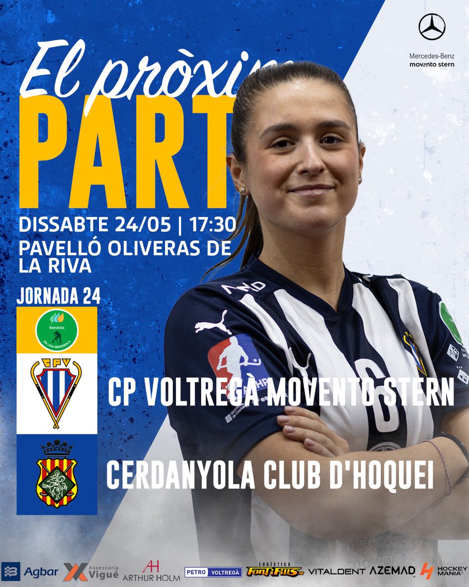 Club Patí Voltregà-Movento Stern (@cpvoltrega) on Twitter photo 🔵⚪️ 𝐄𝐋 𝐏𝐑𝐎𝐗𝚰𝐌 𝐏𝐀𝐑𝐓𝚰𝐓
Penúltim partit a casa, us necessitem! 🤍💙
📆 24/05 - 17:30h
🆚 <a href="/cerdanyolach/">Cerdanyola Club d’Hoquei</a>
📍 Pav. Oliveras de la Riva
#forçamàgic #voltregà #OKLigaIberdrola #saciganxoteam 🔵⚪️ 𝐄𝐋 𝐏𝐑𝐎𝐗𝚰𝐌 𝐏𝐀𝐑𝐓𝚰𝐓
Penúltim partit a casa, us necessitem! 🤍💙
📆 24/05 - 17:30h
🆚 <a href="/cerdanyolach/">Cerdanyola Club d’Hoquei</a>
📍 Pav. Oliveras de la Riva
#forçamàgic #voltregà #OKLigaIberdrola #saciganxoteam