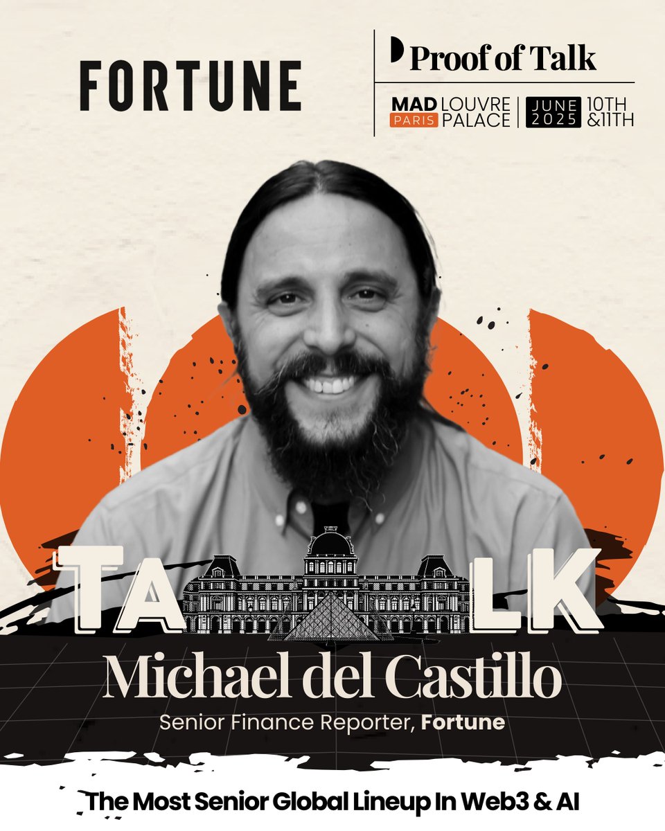 Michael del Castillo (working with Proof of Talk) tweet media