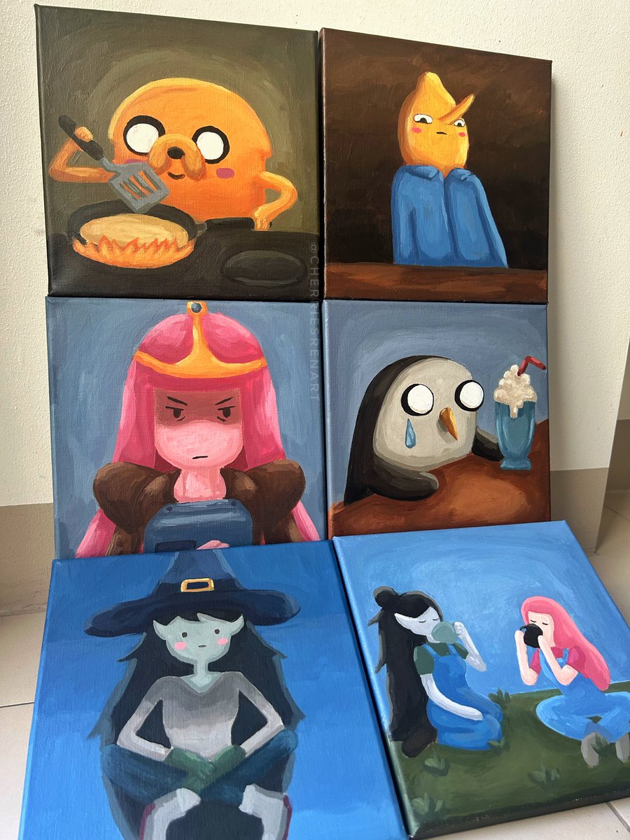 my recent paintings! u wanna get them soooo badddd