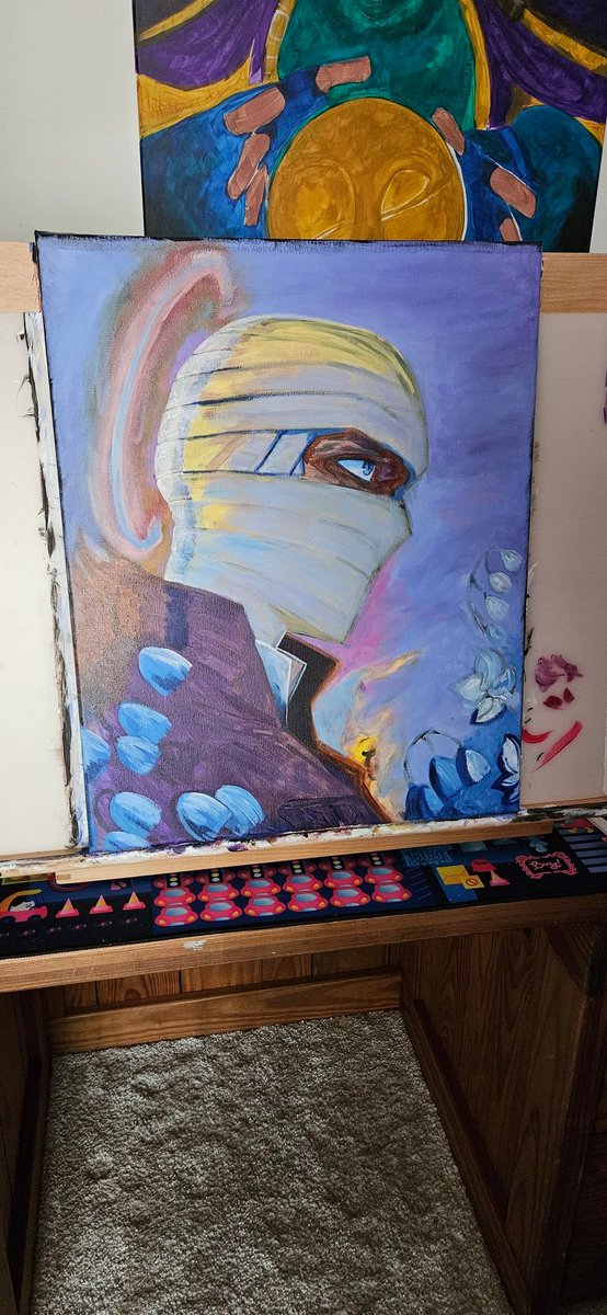 So, I guess since I've popped back on here, I may as well show some of the paintings I've done recently. Most of them aren't done, but I went 10 years without doing traditional.  #scarecrow #fable #FalloutNewVegas