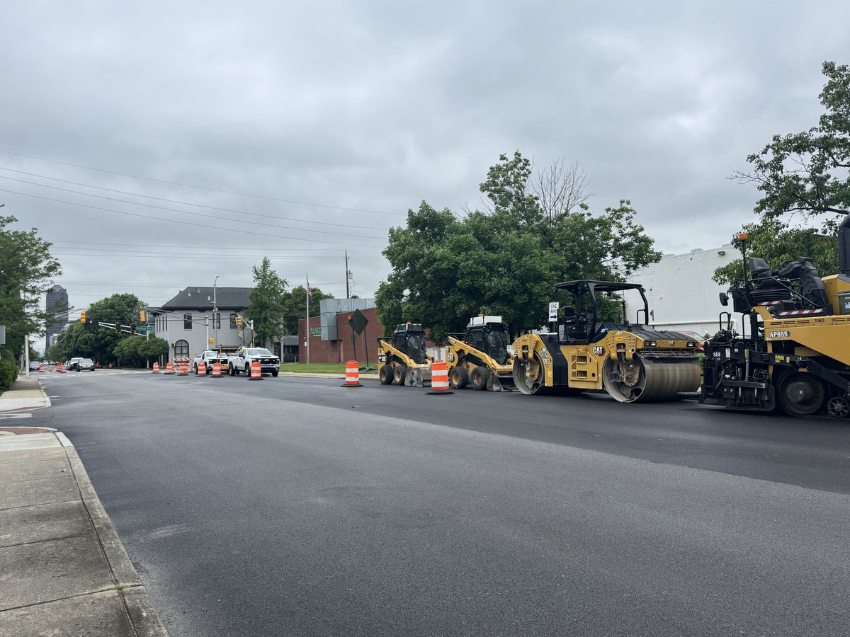 Strip-patching crews addressed New York Street between West Street and College Avenue on Monday. In total, 281.71 tons of material were used to give this busy stretch a much-needed refresh.