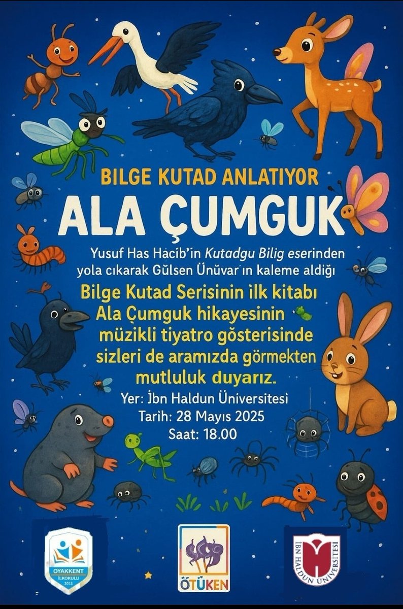 Kaliteli Eğitim (@34_istanbul40) on Twitter photo <a href="/ertugrulalpay/">Ertuğrul Alpay</a> 18 Şubat 2021 de vermişti çocuk kitaplarına giriş yaptıkları müjdesini. Bilge Kutad Serisini alıp sınıfta okuduğum an demiştim bu masalın tiyatrosunu oynamalıyız diye. Kısmetse yakında bu hayal gerçekleşecek. <a href="/alpayoguz/">Oğuz Alpay</a> <a href="/GokturkOmer/">Göktürk Ömer Çakır</a> <a href="/aysebusrapaksoy/">Ayşegül Büşra Paksoy</a> <a href="/otukennesriyat/">Ötüken Neşriyat</a> <a href="/ertugrulalpay/">Ertuğrul Alpay</a> 18 Şubat 2021 de vermişti çocuk kitaplarına giriş yaptıkları müjdesini. Bilge Kutad Serisini alıp sınıfta okuduğum an demiştim bu masalın tiyatrosunu oynamalıyız diye. Kısmetse yakında bu hayal gerçekleşecek. <a href="/alpayoguz/">Oğuz Alpay</a> <a href="/GokturkOmer/">Göktürk Ömer Çakır</a> <a href="/aysebusrapaksoy/">Ayşegül Büşra Paksoy</a> <a href="/otukennesriyat/">Ötüken Neşriyat</a>