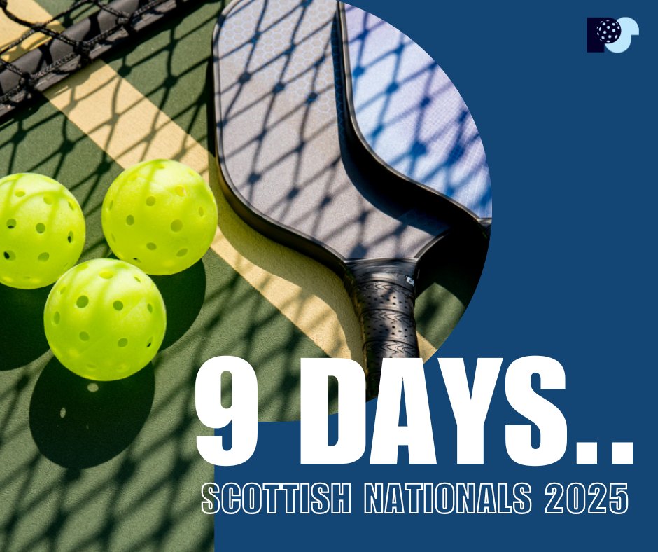PickleballScot1's tweet photo. Only 9 Days to Go! 🔥
The countdown is on for the Scottish National Pickleball Championships!
#PickleballScotland #ScottishNationals2025 #CountdownToNationals #PickleballUK #FastestGrowingSport #PickleballCommunity #9DaysToGo https://t.co/40SG0pk9Do