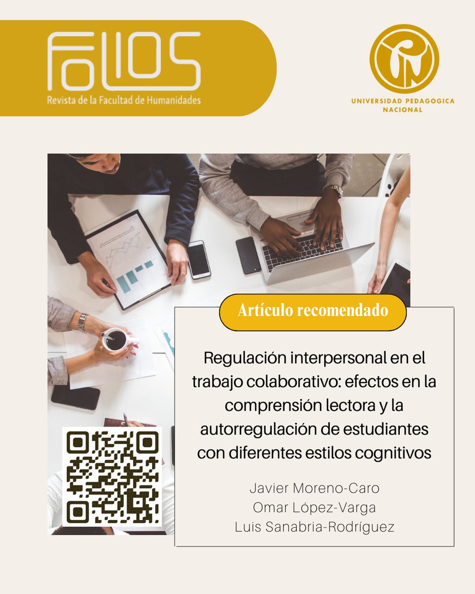 FoliosUPN's tweet photo. 🔍 ¿Sabías que aprender no es solo una tarea individual? Cuando compartimos nuestras estrategias, emociones y metas con otros, potenciamos nuestro aprendizaje. ¡La regulación interpersonal es clave! 🧠

Lee más aquí 📚👇
DOI: https://t.co/iZzW2TdxS0
URL: https://t.co/fKE6F9iyoK https://t.co/qJqKe9ljO9