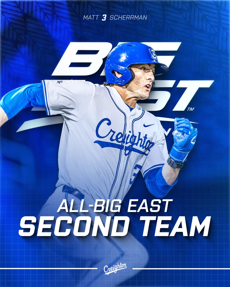𝐀𝐋𝐋-𝐁𝐈𝐆 𝐄𝐀𝐒𝐓 𝐒𝐄𝐂𝐎𝐍𝐃 𝐓𝐄𝐀𝐌

Matt Scherrman is an All-BIG EAST Second Team selection!

📰 gocreighton.com/news/2025/5/20…

#GoJays x <a href="/matt_scherrman/">Matt Scherrman</a>