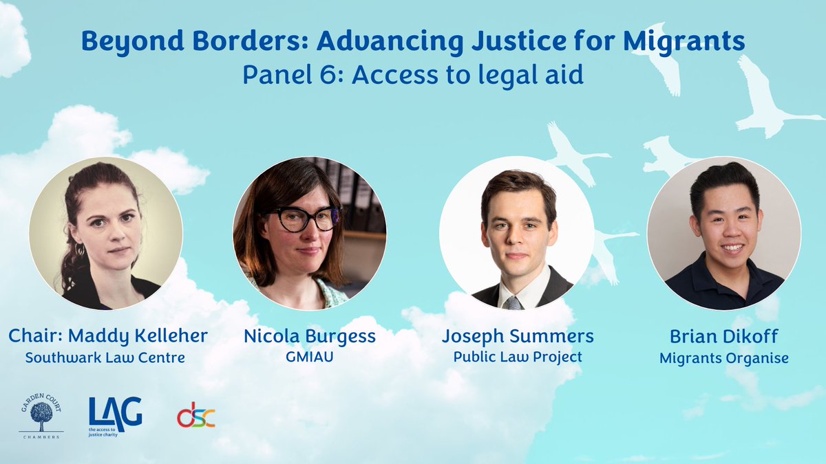 Legal Action Group (@legalactiongrp) on Twitter photo Our last panel of the day will look at access to legal aid - <a href="/MaddyKelleher/">Madeleine Kelleher</a> from <a href="/SouthwarkLawCen/">Southwark Law Centre</a> will chair, with Nicola Burgess of <a href="/GMIAU/">Greater Manchester Immigration Aid Unit</a>, <a href="/JoeESummers/">Joseph Summers</a> of <a href="/publiclawprojct/">Public Law Project</a> and <a href="/briandikoff/">Brian Dikoff</a> of Migrants Organise speaking about their work. Our last panel of the day will look at access to legal aid - <a href="/MaddyKelleher/">Madeleine Kelleher</a> from <a href="/SouthwarkLawCen/">Southwark Law Centre</a> will chair, with Nicola Burgess of <a href="/GMIAU/">Greater Manchester Immigration Aid Unit</a>, <a href="/JoeESummers/">Joseph Summers</a> of <a href="/publiclawprojct/">Public Law Project</a> and <a href="/briandikoff/">Brian Dikoff</a> of Migrants Organise speaking about their work.