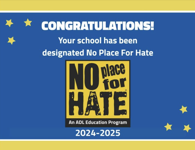 HSI_Sugarland's tweet photo. ๐ Big news! HSI-SL is officially a No Place for Hateยฎ school for 2024โ2025!
Proud to promote kindness, respect, and inclusion on our campus. ๐๐ค
#NoPlaceForHate #HSISL #KindnessCounts #InclusionMatters https://t.co/AhsUzpaEkV