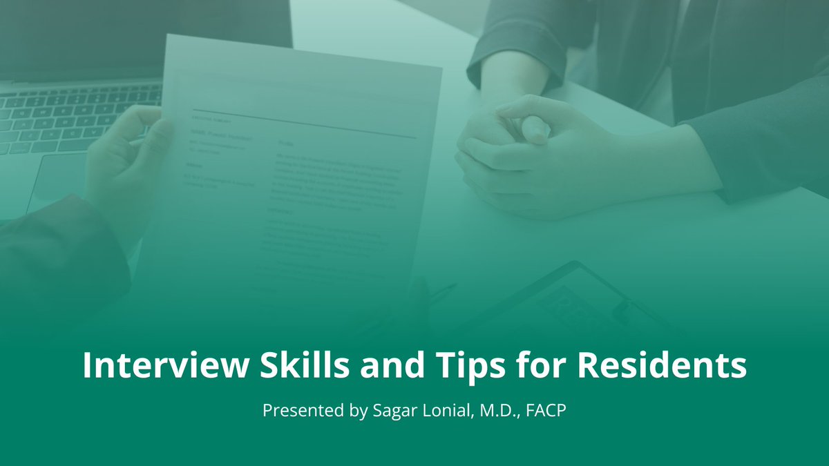 ACP (@acpimphysicians) on Twitter photo Preparation is key whether you’re anticipating an interview for fellowship or a job opportunity. From the CV to the interview and beyond, <a href="/SagarLonialMD/">Sagar Lonial MD</a> shares tips and advice to help you excel during the interview process. Watch now: bit.ly/4k6DCls Preparation is key whether you’re anticipating an interview for fellowship or a job opportunity. From the CV to the interview and beyond, <a href="/SagarLonialMD/">Sagar Lonial MD</a> shares tips and advice to help you excel during the interview process. Watch now: bit.ly/4k6DCls