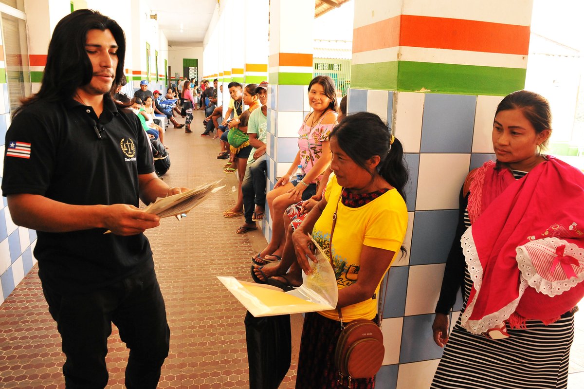Praça da Justiça em Grajaú realiza mais de 10 mil atendimentos à população. TJMA, Justiça Federal e parceiros fortalecem compromisso com a inclusão e garantem acesso a direitos para indígenas e não indígenas. tjma.jus.br/midia/portal/n…